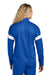 Sport-Tek LST800 Womens Travel Full Zip Jacket True Royal Blue/White Model Back