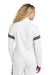 Sport-Tek LST800 Womens Travel Full Zip Jacket White/Iron Grey Model Back