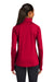 Sport-Tek LST850 Womens Sport-Wick Moisture Wicking 1/4 Zip Sweatshirt Deep Red Model Back