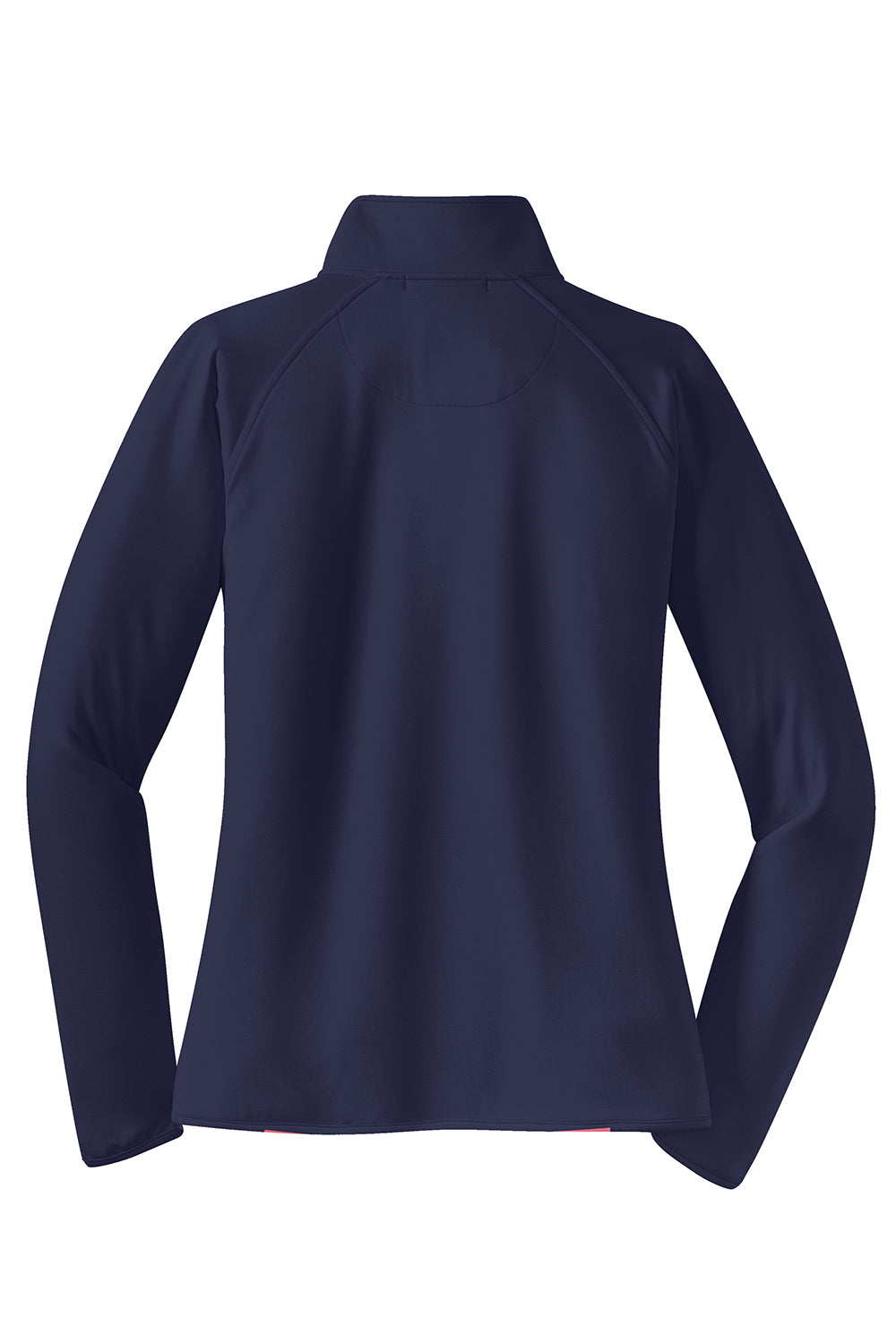 Sport-Tek LST850 Womens Sport-Wick Moisture Wicking 1/4 Zip Sweatshirt True Navy Blue Flat Back