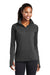 Sport-Tek LST850 Womens Sport-Wick Moisture Wicking 1/4 Zip Sweatshirt Charcoal Grey Model Front