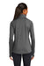 Sport-Tek LST850 Womens Sport-Wick Moisture Wicking 1/4 Zip Sweatshirt Heather Charcoal Grey Model Back