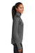 Sport-Tek LST850 Womens Sport-Wick Moisture Wicking 1/4 Zip Sweatshirt Heather Charcoal Grey Model Side