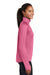 Sport-Tek LST850 Womens Sport-Wick Moisture Wicking 1/4 Zip Sweatshirt Dusty Rose Pink Model Side