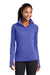 Sport-Tek LST850 Womens Sport-Wick Moisture Wicking 1/4 Zip Sweatshirt Iris Purple Model Front