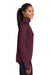 Sport-Tek LST850 Womens Sport-Wick Moisture Wicking 1/4 Zip Sweatshirt Maroon Model Side