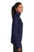 Sport-Tek LST850 Womens Sport-Wick Moisture Wicking 1/4 Zip Sweatshirt True Navy Blue Model Side