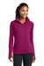 Sport-Tek LST850 Womens Sport-Wick Moisture Wicking 1/4 Zip Sweatshirt Pink Rush Model Front