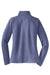 Sport-Tek LST850 Womens Sport-Wick Moisture Wicking 1/4 Zip Sweatshirt Heather True Navy Blue Flat Back