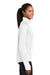 Sport-Tek LST850 Womens Sport-Wick Moisture Wicking 1/4 Zip Sweatshirt White Model Side