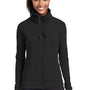 Sport-Tek Womens Sport-Wick Moisture Wicking Full Zip Jacket - Black