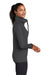 Sport-Tek LST852 Womens Sport-Wick Moisture Wicking Full Zip Jacket Charcoal Grey Model Side