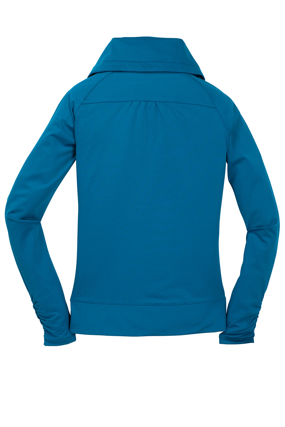 Sport-Tek LST852 Womens Sport-Wick Moisture Wicking Full Zip Jacket Peacock Blue Flat Back