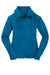 Sport-Tek LST852 Womens Sport-Wick Moisture Wicking Full Zip Jacket Peacock Blue Flat Front