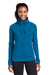 Sport-Tek LST852 Womens Sport-Wick Moisture Wicking Full Zip Jacket Peacock Blue Model Front