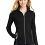 Sport-Tek Womens Sport-Wick Moisture Wicking Full Zip Jacket - Black/Charcoal Grey