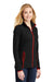 Sport-Tek LST853 Womens Sport-Wick Moisture Wicking Full Zip Jacket Black/True Red Model 3q