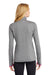 Sport-Tek LST853 Womens Sport-Wick Moisture Wicking Full Zip Jacket Heather Charcoal Grey/Pink Rush Model Back