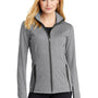 Sport-Tek Womens Sport-Wick Moisture Wicking Full Zip Jacket - Heather Charcoal Grey/Charcoal Grey