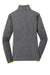 Sport-Tek LST853 Womens Sport-Wick Moisture Wicking Full Zip Jacket Heather Charcoal Grey/Charge Green Flat Back