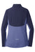 Sport-Tek LST854 Womens Sport-Wick Moisture Wicking 1/4 Zip Sweatshirt True Navy Blue/Heather True Navy Blue Flat Back