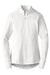 Sport-Tek LST855 Womens Sport-Wick Moisture Wicking 1/4 Zip Sweatshirt White Flat Front