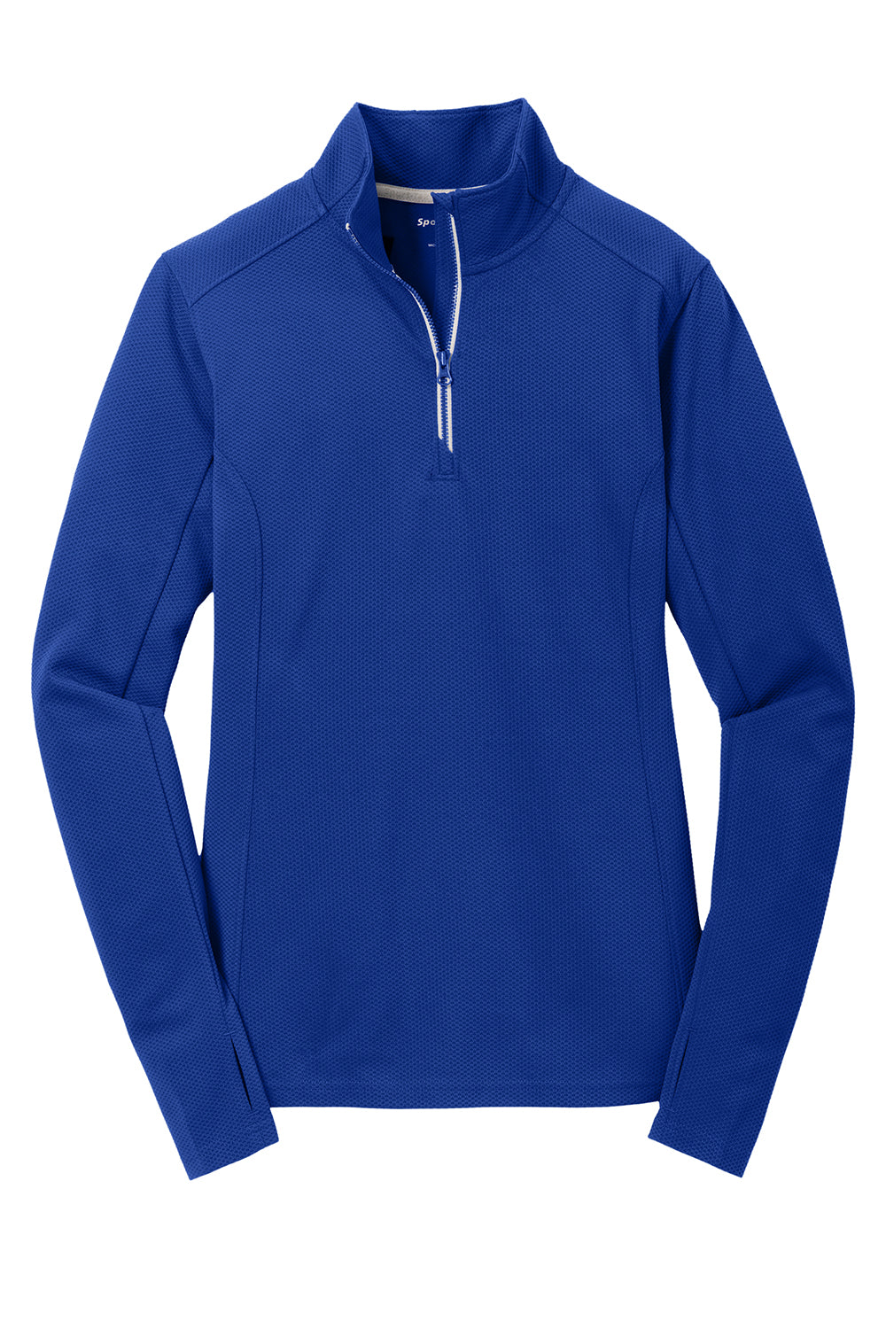 Sport-Tek LST860 Womens Sport-Wick Moisture Wicking 1/4 Zip Sweatshirt True Royal Blue Flat Front