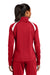 Sport-Tek LST90 Womens Full Zip Track Jacket True Red/White Model Back