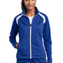 Sport-Tek Womens Full Zip Track Jacket - True Royal Blue/White