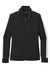 Sport-Tek LST94 Womens Full Zip Track Jacket Black/White Flat Front