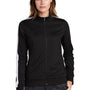 Sport-Tek Womens Full Zip Track Jacket - Black/White