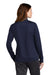 Sport-Tek LST94 Womens Full Zip Track Jacket True Navy Blue/White Model Back