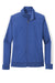 Sport-Tek LST94 Womens Full Zip Track Jacket True Royal Blue/White Flat Front