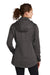 Sport-Tek LST980 Womens Wind & Water Resistant Full Zip Soft Shell Hooded Jacket Graphite Grey Model Back