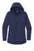 Sport-Tek LST980 Womens Wind & Water Resistant Full Zip Soft Shell Hooded Jacket True Navy Blue Flat Front