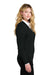 Port Authority LSW2850 Womens Easy Care V-Neck Long Sleeve Sweater Deep Black Model Side