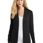 Port Authority Womens Long Sleeve Cardigan Sweater - Black