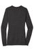 Port Authority LSW415 Womens Long Sleeve Cardigan Sweater Black Marl Flat Back