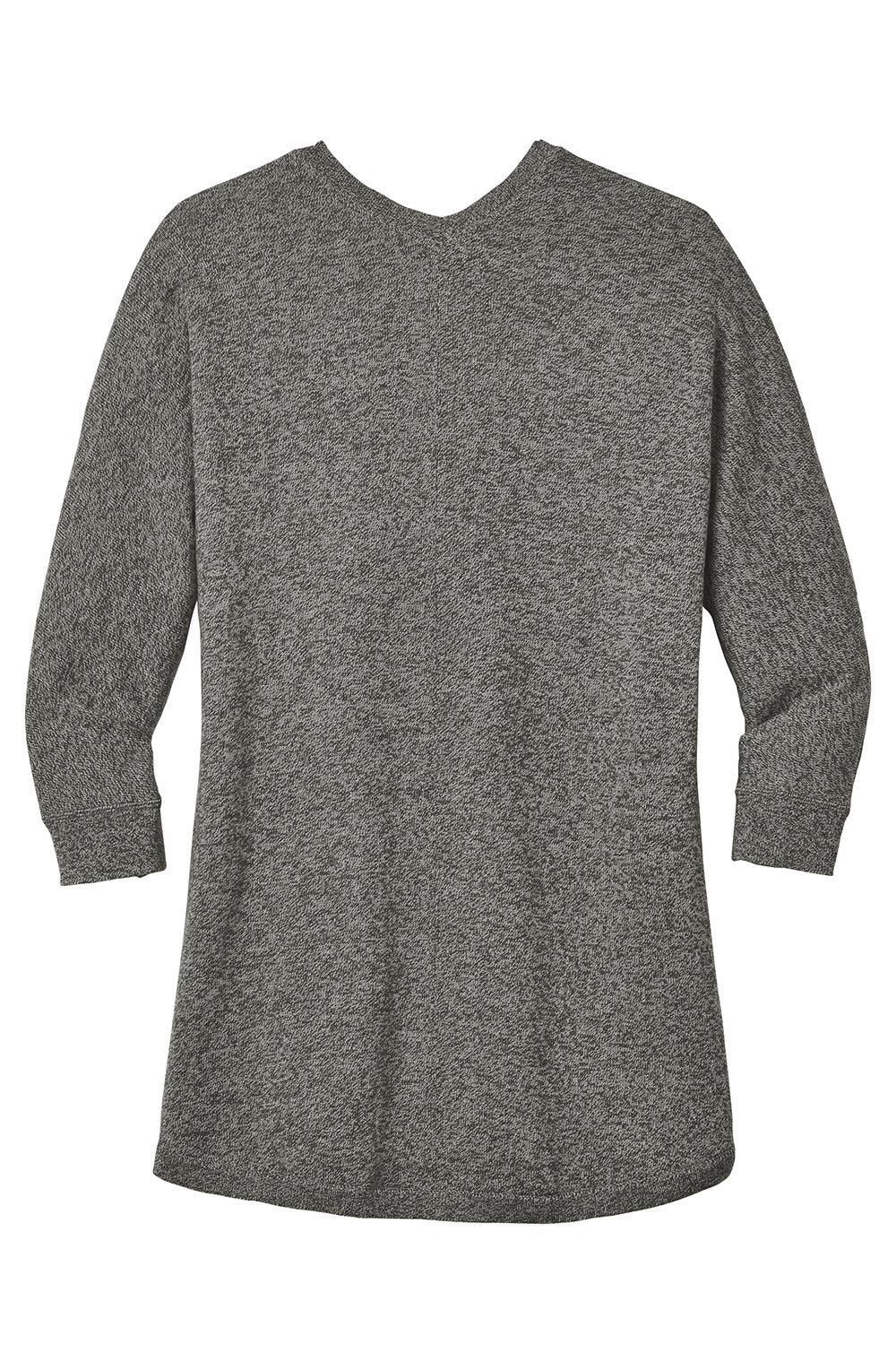 Port Authority LSW416 Womens Long Sleeve Cocoon Sweater Warm Grey Marl Flat Back