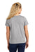 Volunteer Knitwear LVL45V Womens USA Made Daily Short Sleeve V-Neck T-Shirt Heather Grey Model Back