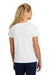 Volunteer Knitwear LVL45V Womens USA Made Daily Short Sleeve V-Neck T-Shirt White Model Back