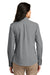 Port Authority LW100 Womens Carefree Stain Resistant Long Sleeve Button Down Shirt Gusty Grey Model Back