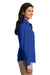 Port Authority LW100 Womens Carefree Stain Resistant Long Sleeve Button Down Shirt True Royal Blue Model Side