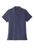 Port Authority LW400 Womens Performance Moisture Wicking Short Sleeve Button Down Camp Shirt True Navy Blue Flat Front