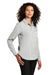 Port Authority LW401 Womens Performance Moisture Wicking Long Sleeve Button Down Shirt Silver Grey Model 3q