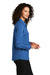 Port Authority LW401 Womens Performance Moisture Wicking Long Sleeve Button Down Shirt True Blue Model Side