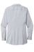 Port Authority LW645 Womens Pincheck Wrinkle Resistant Long Sleeve Button Down Shirt Gusty Grey/White Flat Back