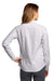 Port Authority LW657 Womens SuperPro Wrinkle Resistant Long Sleeve Button Down Shirt Gusty Grey/White Model Back