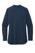 Port Authority LW680 Womens City Moisture Wicking Long Sleeve Polo Shirt River Navy Blue Flat Back