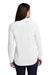 Port Authority LW680 Womens City Moisture Wicking Long Sleeve Polo Shirt White Model Back